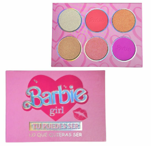 Paleta de sombras da Barbie