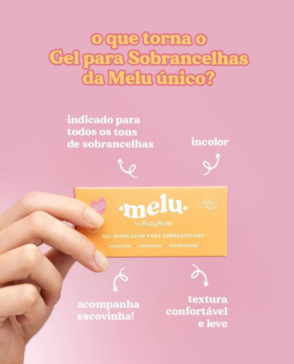 gel sobrancelhas melu